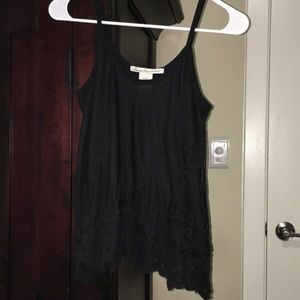 Black Lace Tank Top EUC